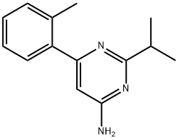 4-Amino-2-(iso-propyl)-6-(2-tolyl)pyrimidine 구조식 이미지