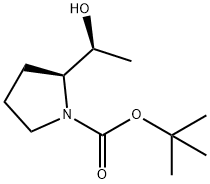 tert-butyl (2S)-2-[(1S)-1-hydroxyethyl]pyrrolidine-1-carboxylate Structure