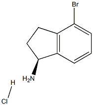 (S)-4-Bromo-2,3-dihydro-1H-inden-1-amine hydrochloride Structure