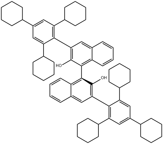 (2S,11bS)-4-hydroxy-2,6-bis(2,4,6-tricyclohexylphenyl)dinaphtho[2,1-d:1',2'-f][1,3,2]dioxaphosphepine 4-oxide 구조식 이미지