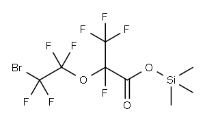 Trimethylsilyl 2-(2-bromotetrafluoroethoxy) tetrafluoropropionate Structure