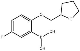 [5-fluoro-2-(oxolan-2-ylmethoxy)phenyl]boronic acid Structure