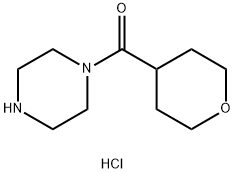 1-(oxane-4-carbonyl)piperazine hydrochloride Structure