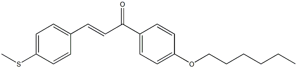 trans-4'-hexyloxy-4-(methylthio)chalcone Structure