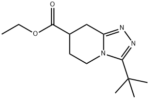 ethyl 3-tert-butyl-5,6,7,8-tetrahydro-[1,2,4]triazolo[4,3-a]pyridine-7-carboxylate Structure