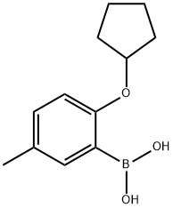 [2-(cyclopentyloxy)-5-methylphenyl]boronic acid Structure