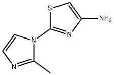 4-Amino-2-(2-methylimidazol-1-yl)thiazole 구조식 이미지