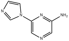 2-Amino-6-(imidazol-1-yl)pyrazine Structure