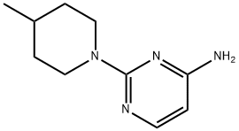 4-Amino-2-(4-methylpiperidino)pyrimidine 구조식 이미지