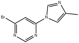 4-Bromo-6-(4-methylimidazol-1-yl)pyrimidine 구조식 이미지