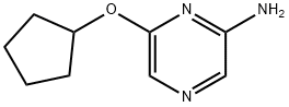 2-Amino-6-(cyclopentoxy)pyrazine 구조식 이미지