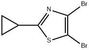 4,5-Dibromo-2-(cyclopropyl)thiazole Structure