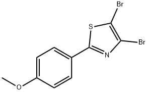 4,5-Dibromo-2-(4-methoxyphenyl)thiazole Structure