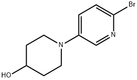 2-Bromo-5-(4-hydroxypiperidino)pyridine Structure