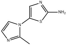 2-Amino-5-(2-methylimidazol-1-yl)thiazole 구조식 이미지