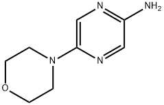 2-Amino-5-(morpholino)pyrazine 구조식 이미지