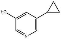 3-Hydroxy-5-(cyclopropyl)pyridine 구조식 이미지