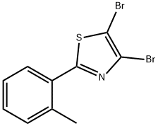 4,5-Dibromo-2-(2-tolyl)thiazole Structure