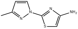 4-Amino-2-(3-methyl-1H-pyrazol-1-yl)thiazole Structure