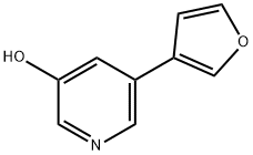 3-Hydroxy-5-(3-furyl)pyridine 구조식 이미지