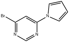4-Bromo-6-(1H-pyrrol-1-yl)pyrimidine 구조식 이미지