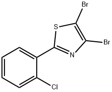 4,5-Dibromo-2-(2-chlorophenyl)thiazole Structure