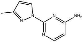 4-Amino-2-(3-methyl-1H-pyrazol-1-yl)pyrimidine 구조식 이미지