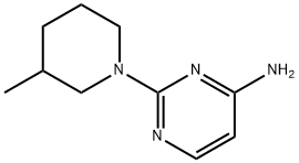 4-Amino-2-(3-methylpiperidino)pyrimidine 구조식 이미지