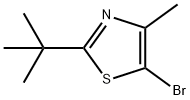 5-Bromo-4-methyl-2-tert-butylthiazole 구조식 이미지