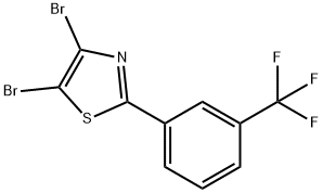 4,5-Dibromo-2-(3-trifluoromethylphenyl)thiazole Structure
