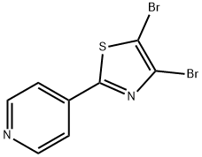 4,5-Dibromo-2-(4-pyridyl)thiazole Structure