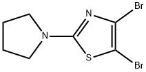4,5-Dibromo-2-(pyrrolidino)thiazole Structure