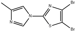 4,5-Dibromo-2-(4-methylimidazol-1-yl)thiazole 구조식 이미지