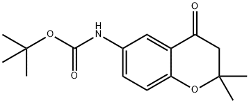 TERT-BUTYL (2,2-DIMETHYL-4-OXOCHROMAN-6-YL)CARBAMATE Structure