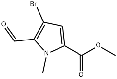 methyl 4-bromo-5-formyl-1-methyl-1H-pyrrole-2-carboxylate 구조식 이미지