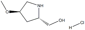 ((2S,4R)-4-methoxypyrrolidin-2-yl)methanol hydrochloride Structure