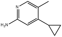2-Amino-5-methyl-4-(cyclopropyl)pyridine 구조식 이미지