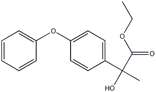 ethyl 2-(4-phenoxyphenyl)lactate Structure