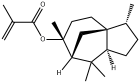 2-Propenoic acid, 2-methyl-, (3R,3aS,6R,7R,8aS)-octahydro-3,6,8,8-tetramethyl-1H-3a,7-methanoazulen-6-yl ester Structure