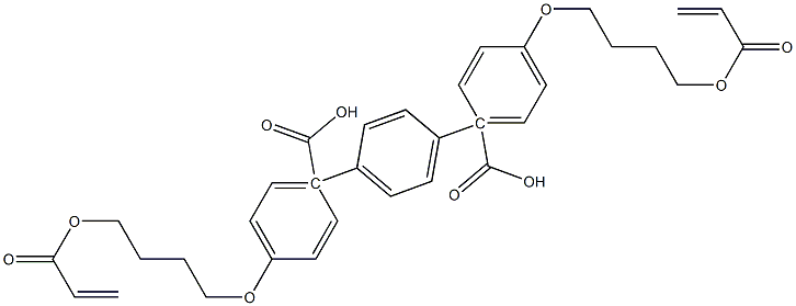 4-{4-[4-(prop-2-enoyloxy)butoxy]benzoyloxy}phenyl 4-[4-(prop-2-enoyloxy)butoxy]benzoate Structure