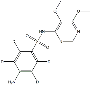 4-amino-2,3,5,6-tetradeuterio-N-(5,6-dimethoxypyrimidin-4-yl)benzenesulfonamide Structure
