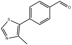 Benzaldehyde, 4-(4-methyl-5-thiazolyl)- Structure