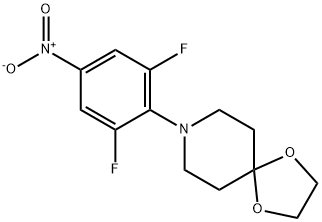8-(2,6-DIFLUORO-4-NITROPHENYL)-1,4-DIOXA-8-AZASPIRO[4.5]DECANE Structure