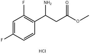 methyl 3-amino-3-(2,4-difluorophenyl)propanoate hydrochloride Structure