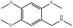 {[4,5-dimethoxy-2-(methylsulfanyl)phenyl]methyl}(methyl)amine 구조식 이미지