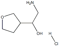 2-amino-1-(oxolan-3-yl)ethan-1-ol hydrochloride 구조식 이미지