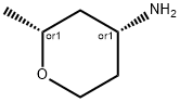 (2R,4R)-2-methyltetrahydro-2H-pyran-4-amine Structure