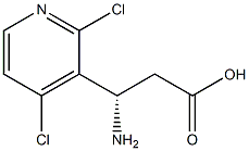 (S)-3-AMINO-3-(2,4-DICHLOROPYRIDIN-3-YL)PROPANOIC ACID Structure