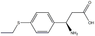 (3R)-3-AMINO-3-[4-(ETHYLSULFANYL)PHENYL]PROPANOIC ACID Structure