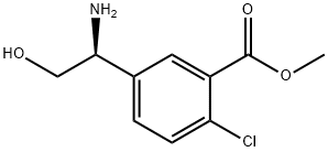 METHYL 5-[(1S)-1-AMINO-2-HYDROXYETHYL]-2-CHLOROBENZOATE 구조식 이미지